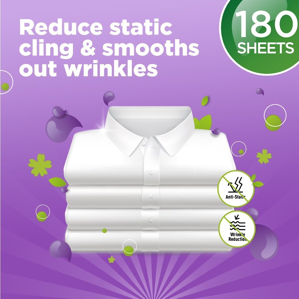 Ultimate Fresh Dryer Sheets, Blooming Lavender, 180 Count, Compare to