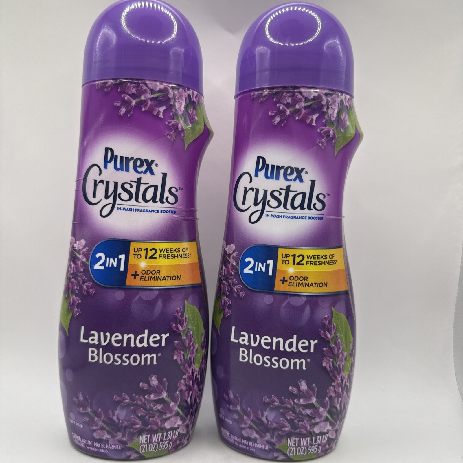 2x Purex Crystals In-Wash Fragrance and Scent Booster, Lavender Blossom 21 Oz.