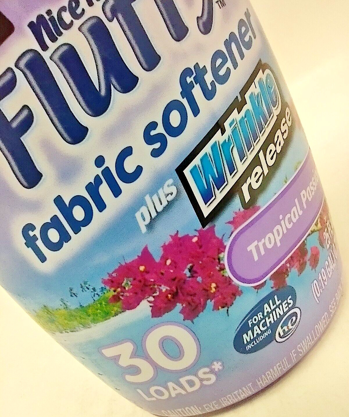 3x xtranice’n Fluffy Liquid Fabric Softener Tropical Passion 25 oz Ea =90 Loads