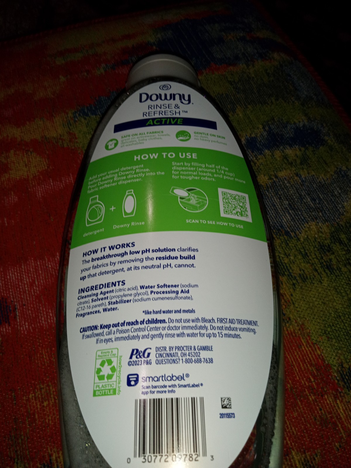 Downy Rinse and Refresh Active Fresh Scent 3 X Odor Power Size 48 oz Sealed