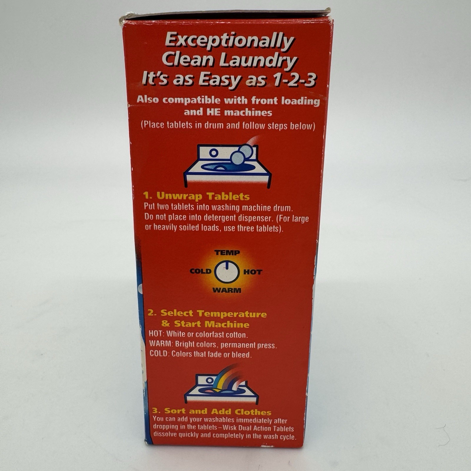 Wisk Laundry Detergent Dual Action Tablets Laundry Detergent 6 Tablets (3 Loads)