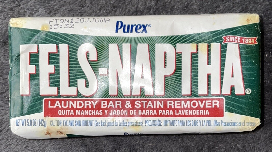 Fels Naptha Purex Laundry Bar and Stain Remover, 5 Ounce Made In USA