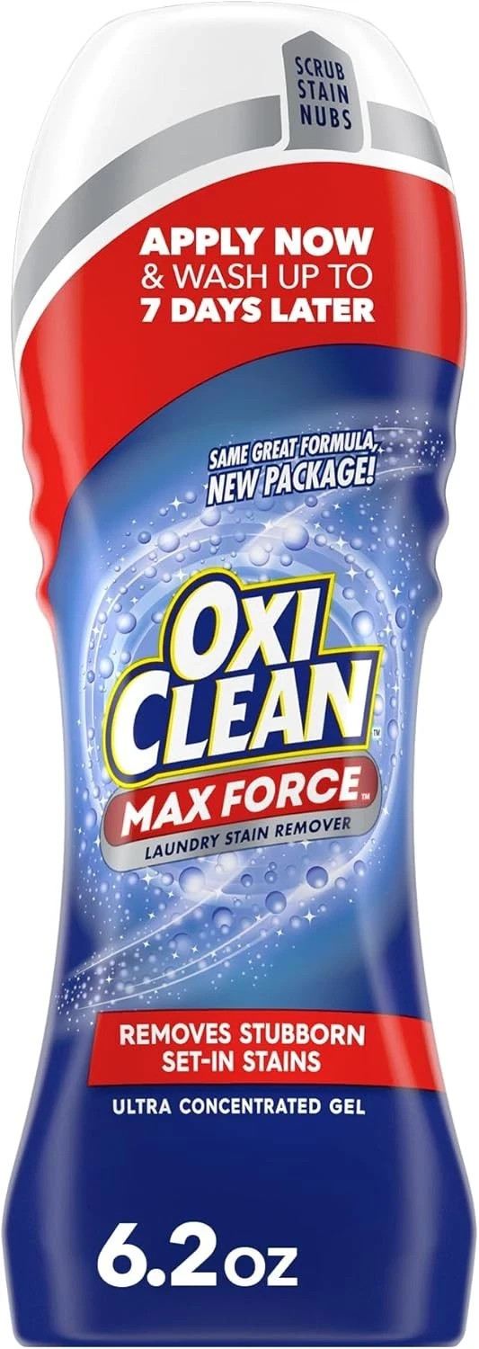 OxiClean Max Force Laundry Stain Remover Gel Stick 6.2 oz