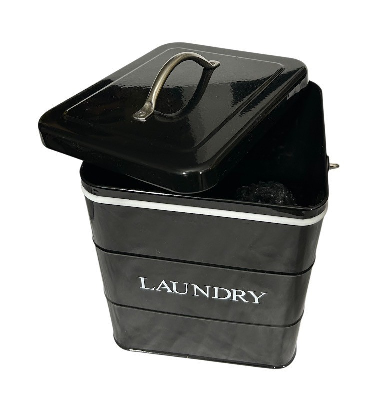 Laundry Powder Bin, Washing Powder Storage Tin with Scoop, Airtight Lid & Han..!