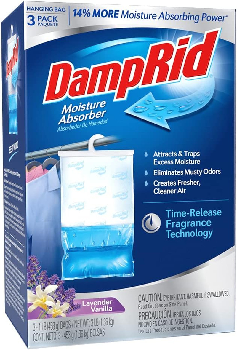 Moisture Absorbers Fresh Scent and Lavender Vanilla, 3-Pack 10.5 Oz Cups + 3-Pac
