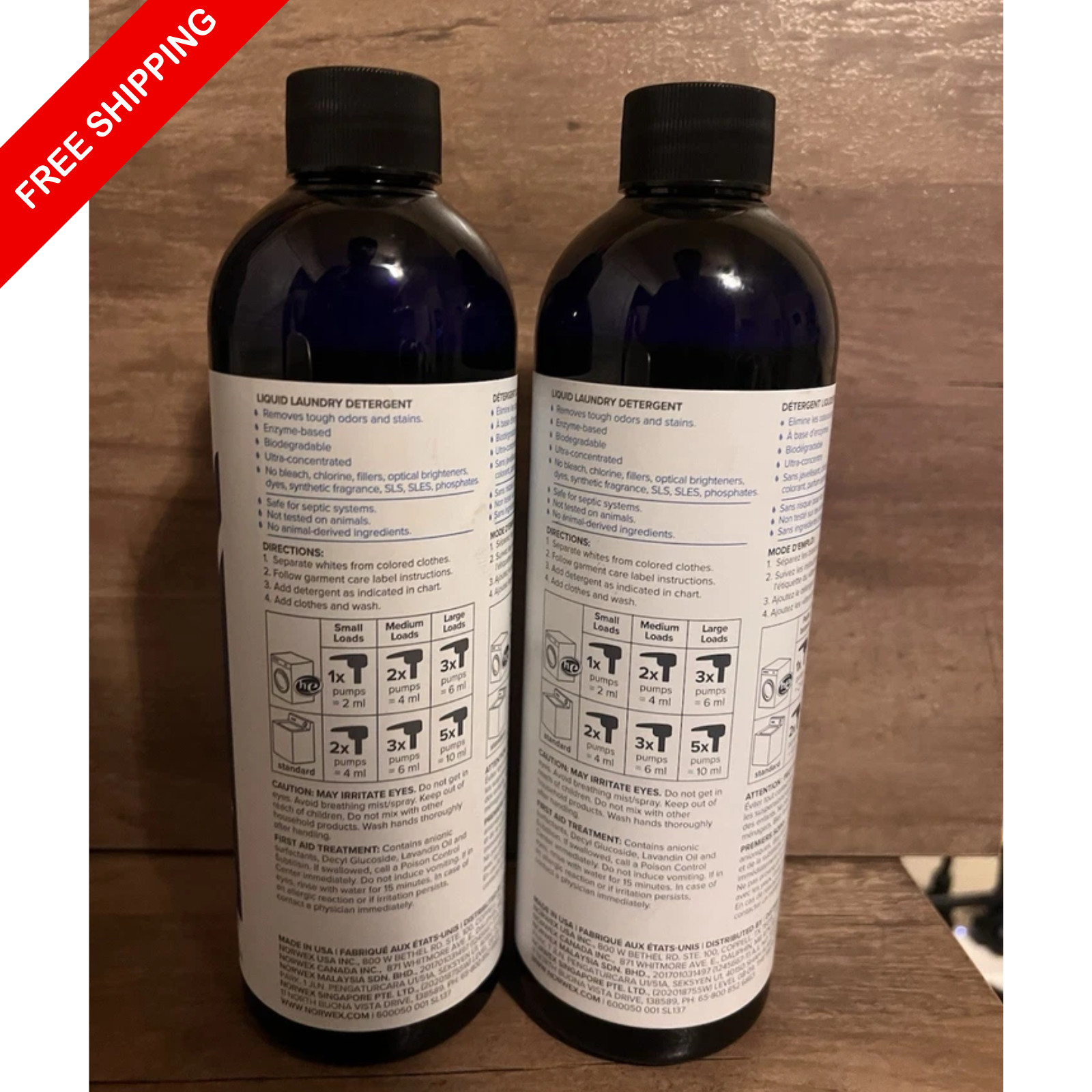 Norwex Liquid Laundry Detergent – Free shipping! Pack of 2