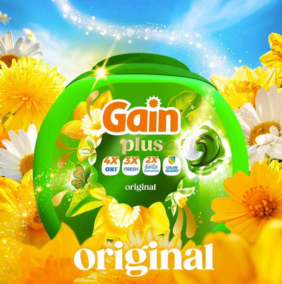 [FASH SALE] Gain Plus Flings Laundry Detergent Pacs Original Scent 45 Ct 2 Pack