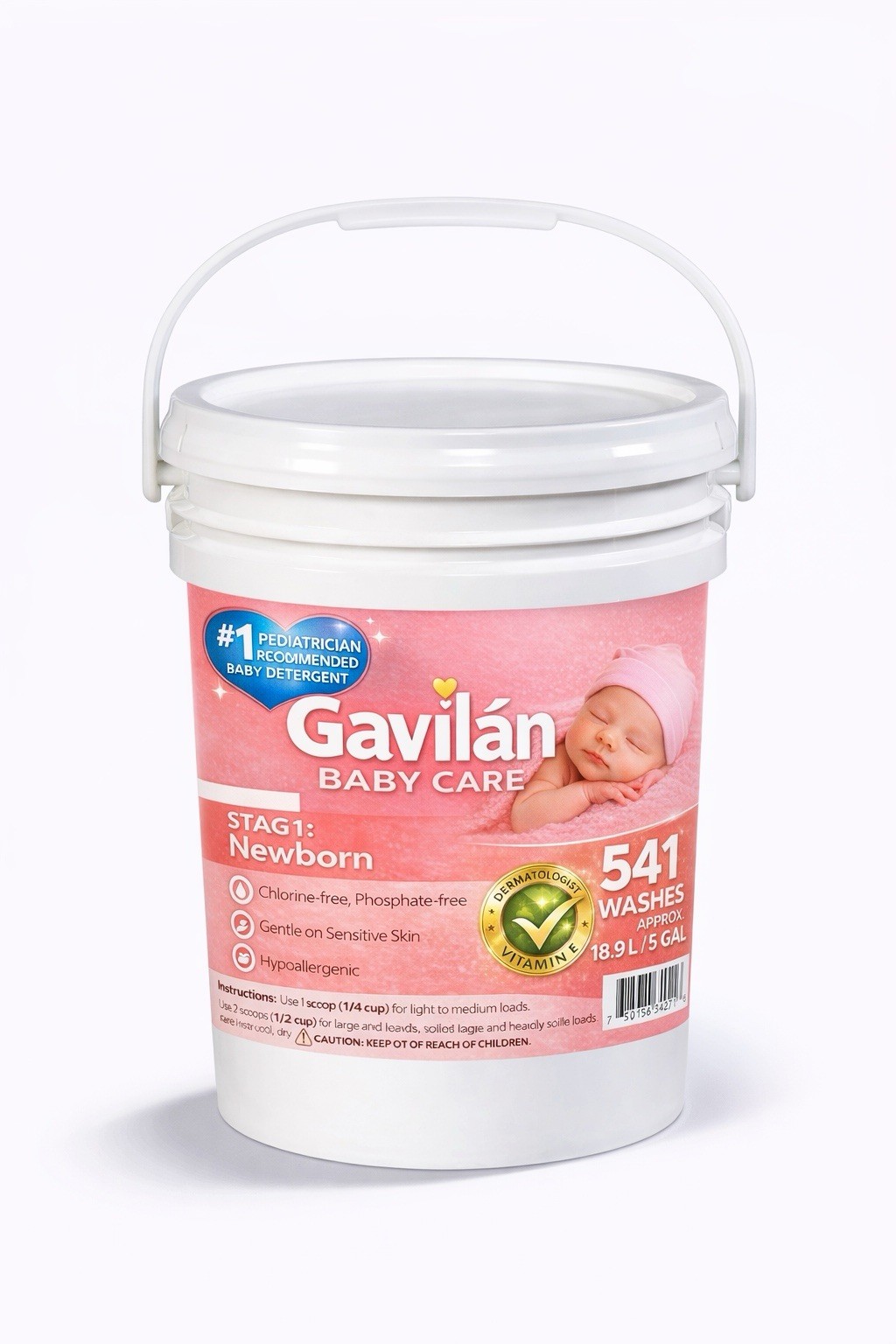 Gavilán Baby Care Powder Laundry Detergent 18.9L 541 Washes Phosphate-Free
