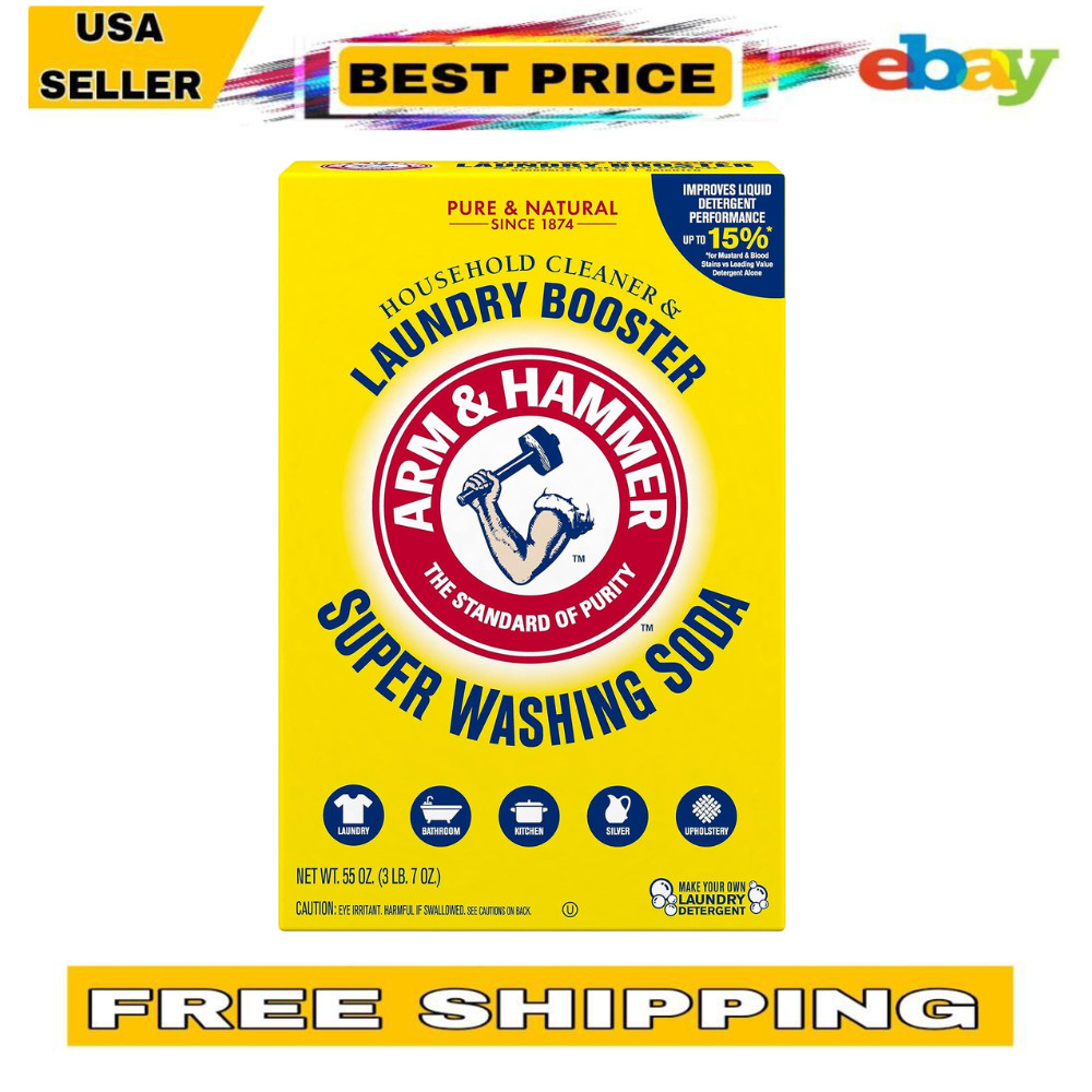 Arm & Hammer™ Super Washing Soda Powder Laundry Detergent Booster – 55 oz.