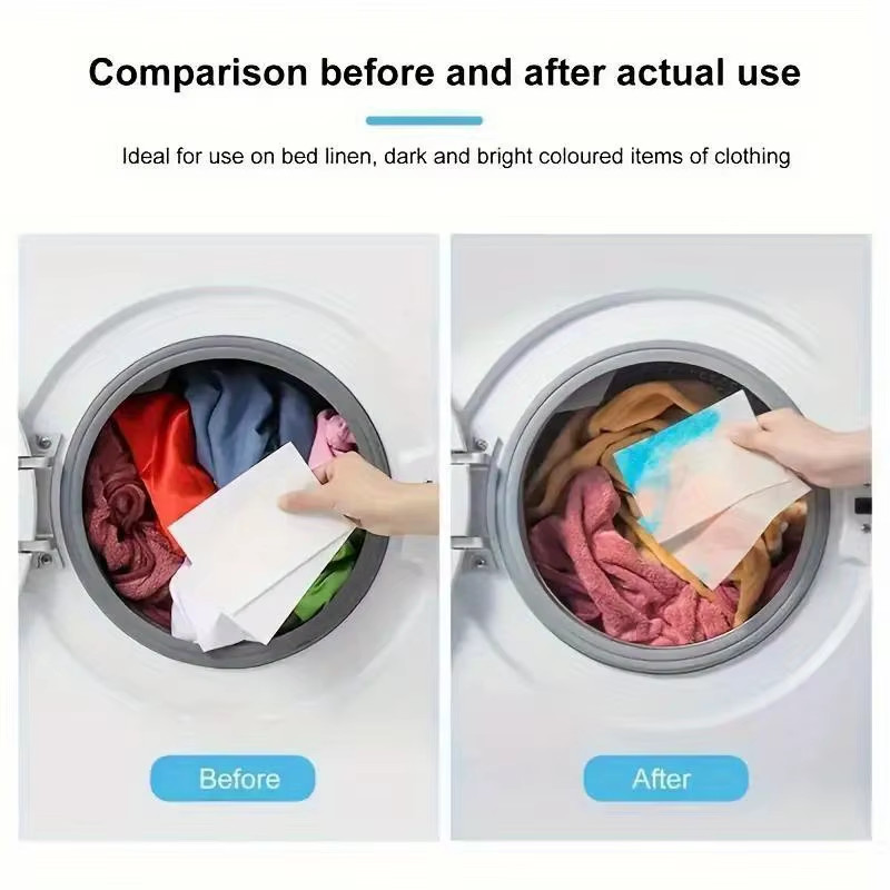 50Color Dye-Resistant Cloth for Laundry，No Chemical Composition，Mixed Laundry An