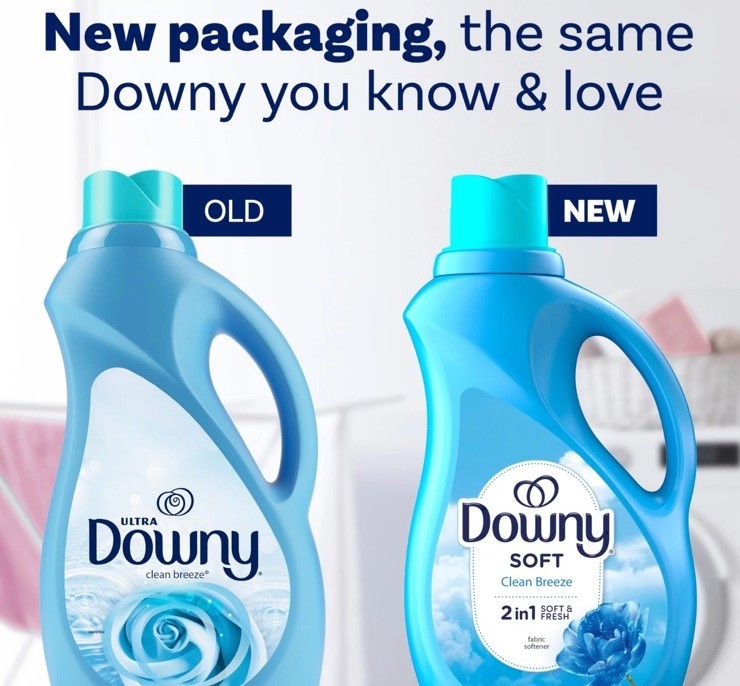Downy Soft Clean Breeze 2 In 1 Soft & Fresh Fabric Softener 44oz