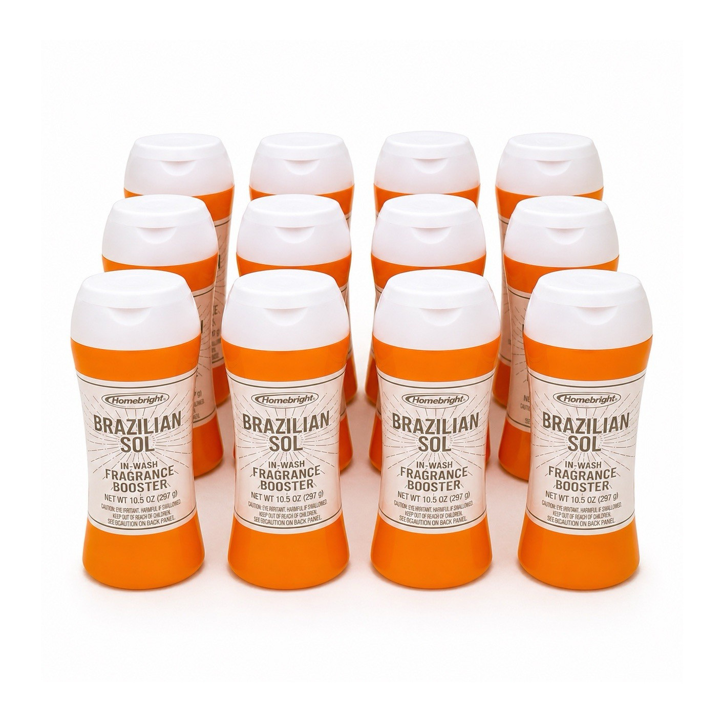 Homebright Brazilian Sol In-Wash Fragrance Booster 10 Pack 10.5 oz Fresh Scent