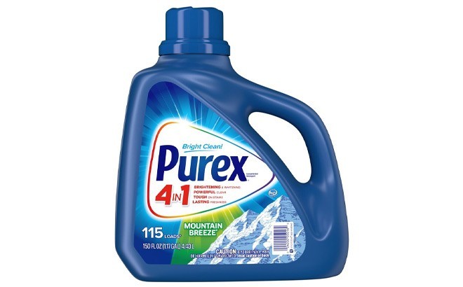 Purex Liquid Laundry Detergent, Mountain Breeze, 150 Fluid Ounces, 115 Loads