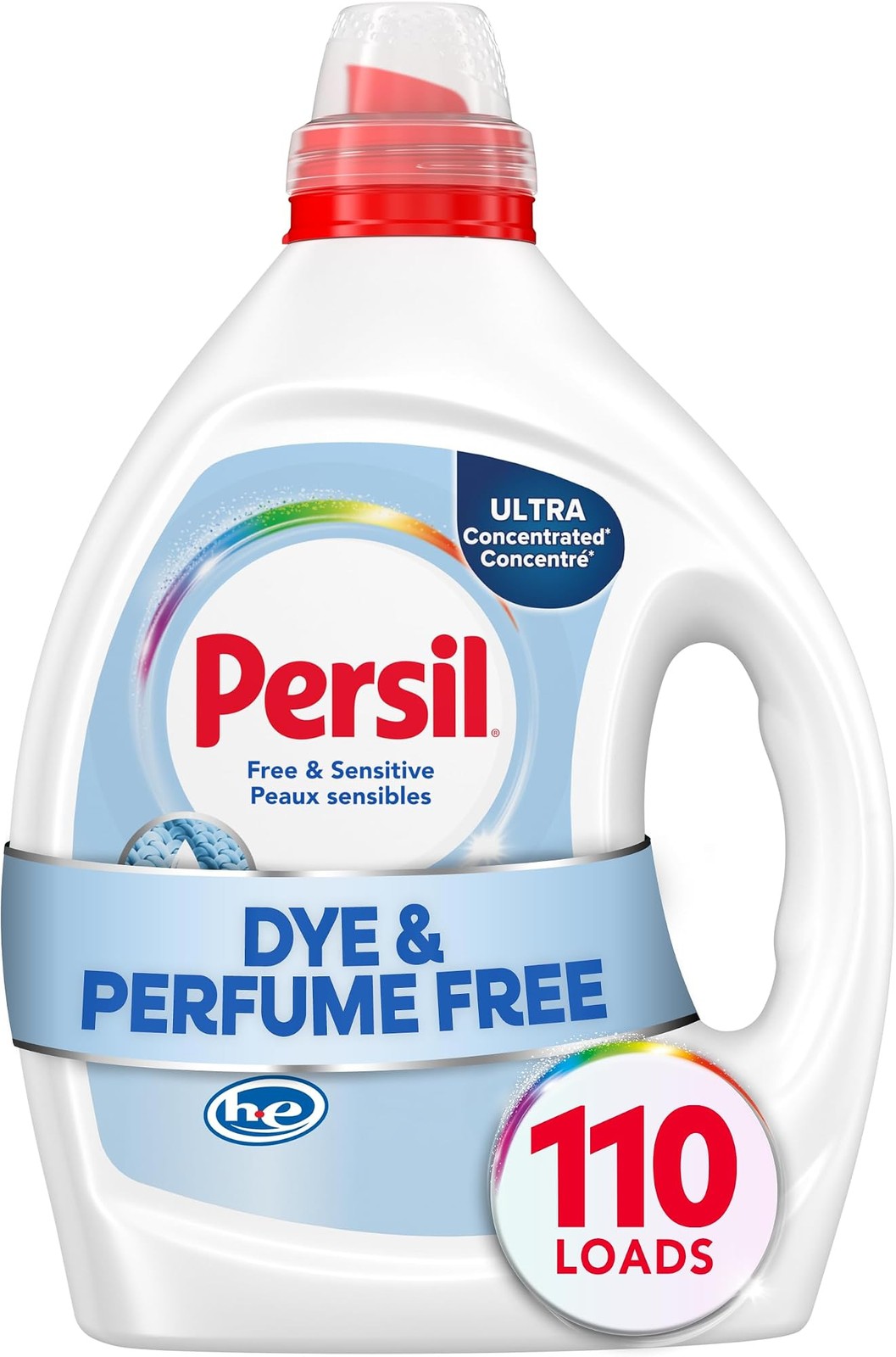 Persil Free & Sensitive Laundry Detergent Liquid, 82.5 Fl Oz, 110 Loads, Ultr…
