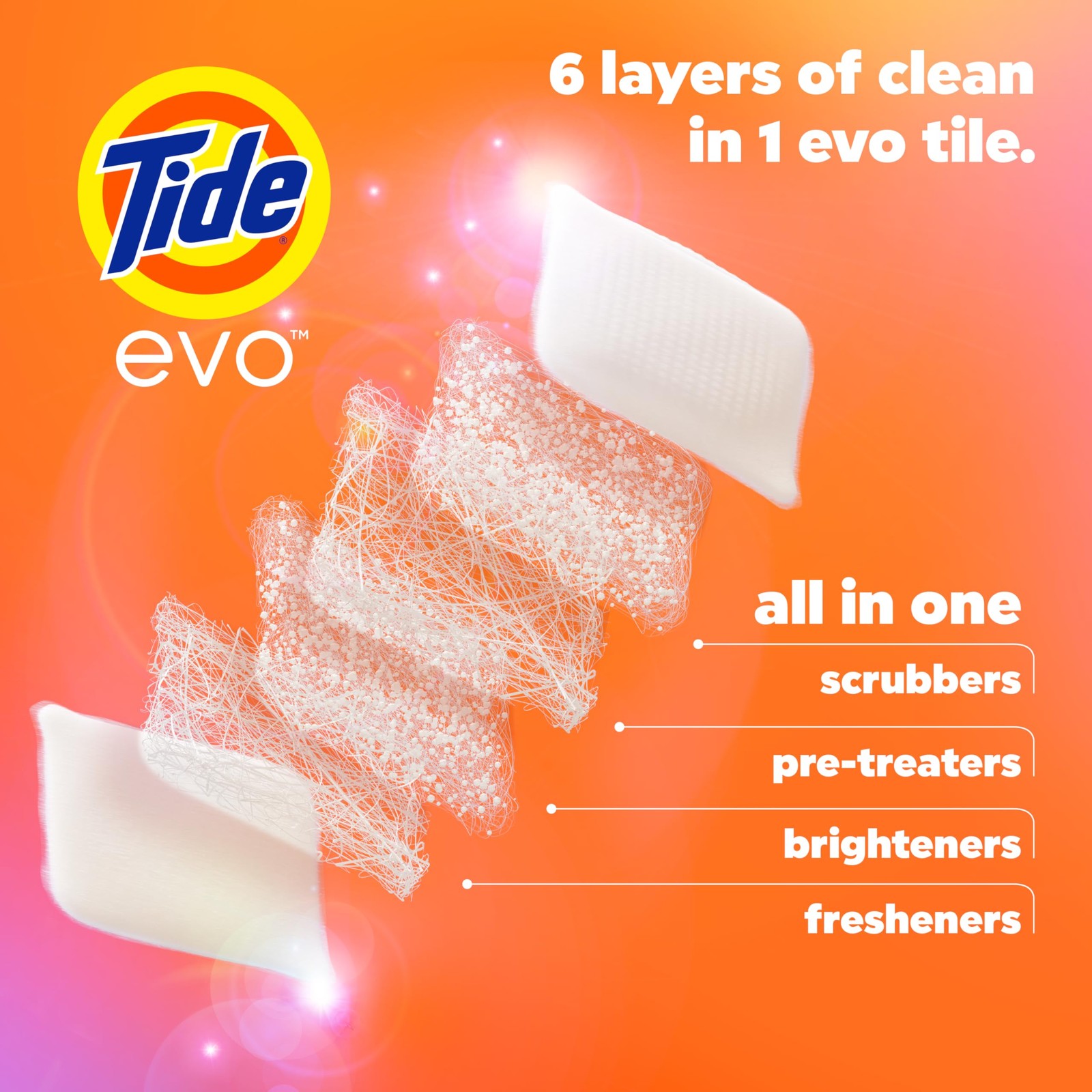 Tide evo Laundry Detergent Spring Blast Scent Works on 100% of Common Stains …