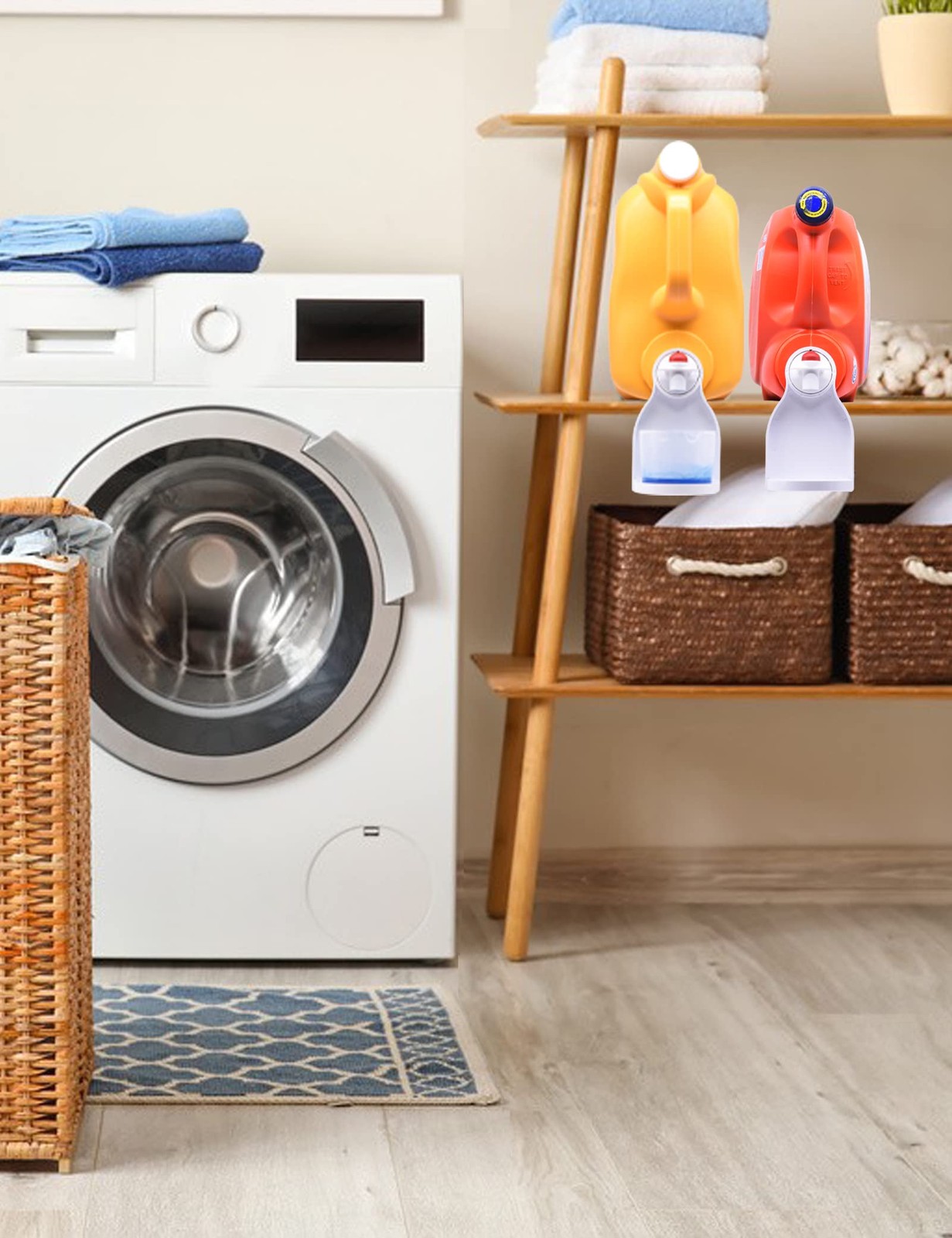 2 Pack Laundry Detergent Cup Holder Detergent Drip Catcher for Laundry Room