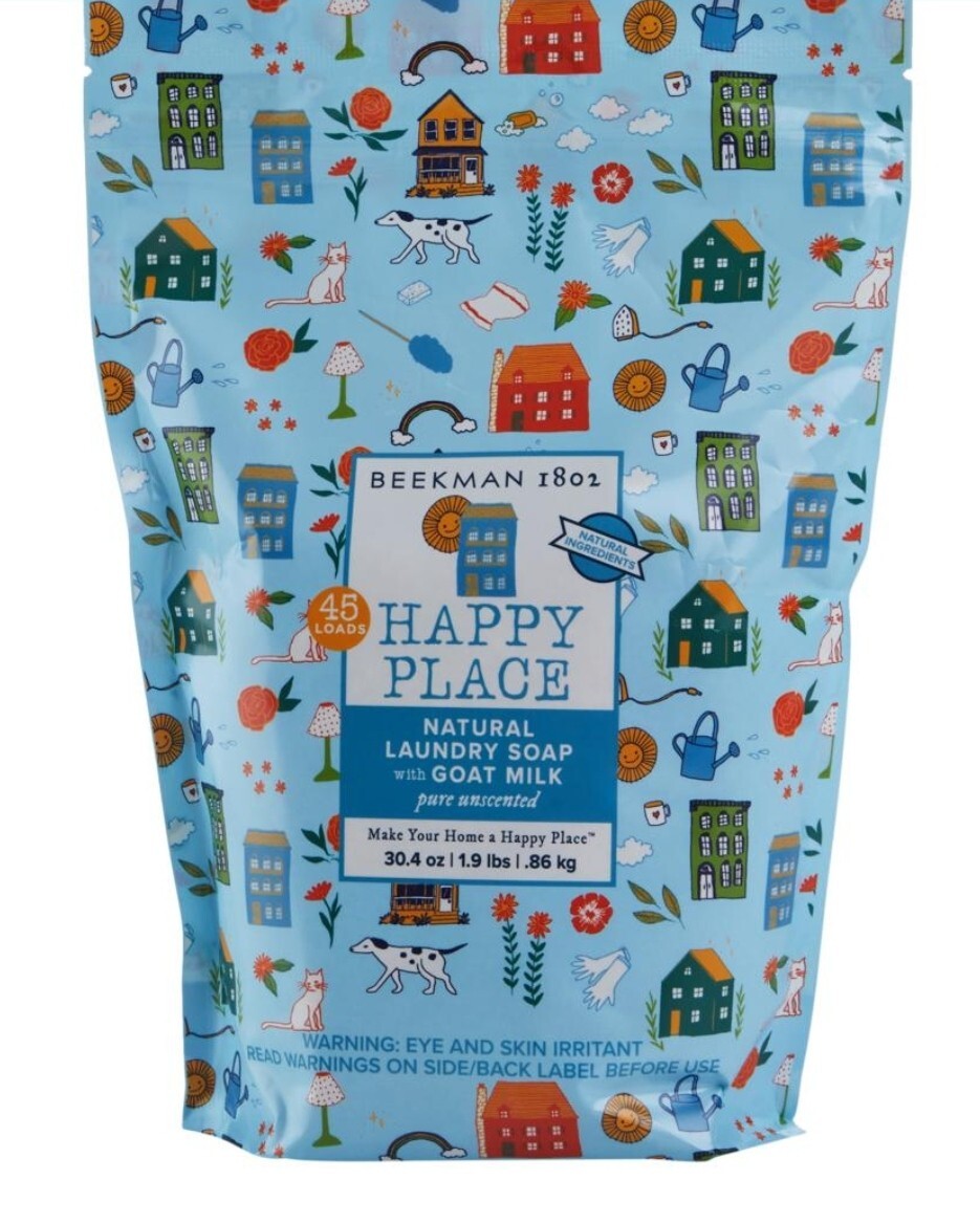 Beekman 1802 Happy Place X2 30.4.oz. Goat Milk Laundry Soap -90 Loads Uncent New