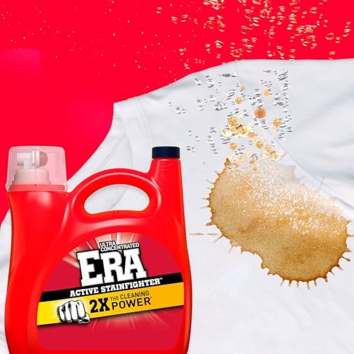 Era 2X Ultra Active Stainfighter Liquid Laundry Detergent 154 fl oz, 107 Loads