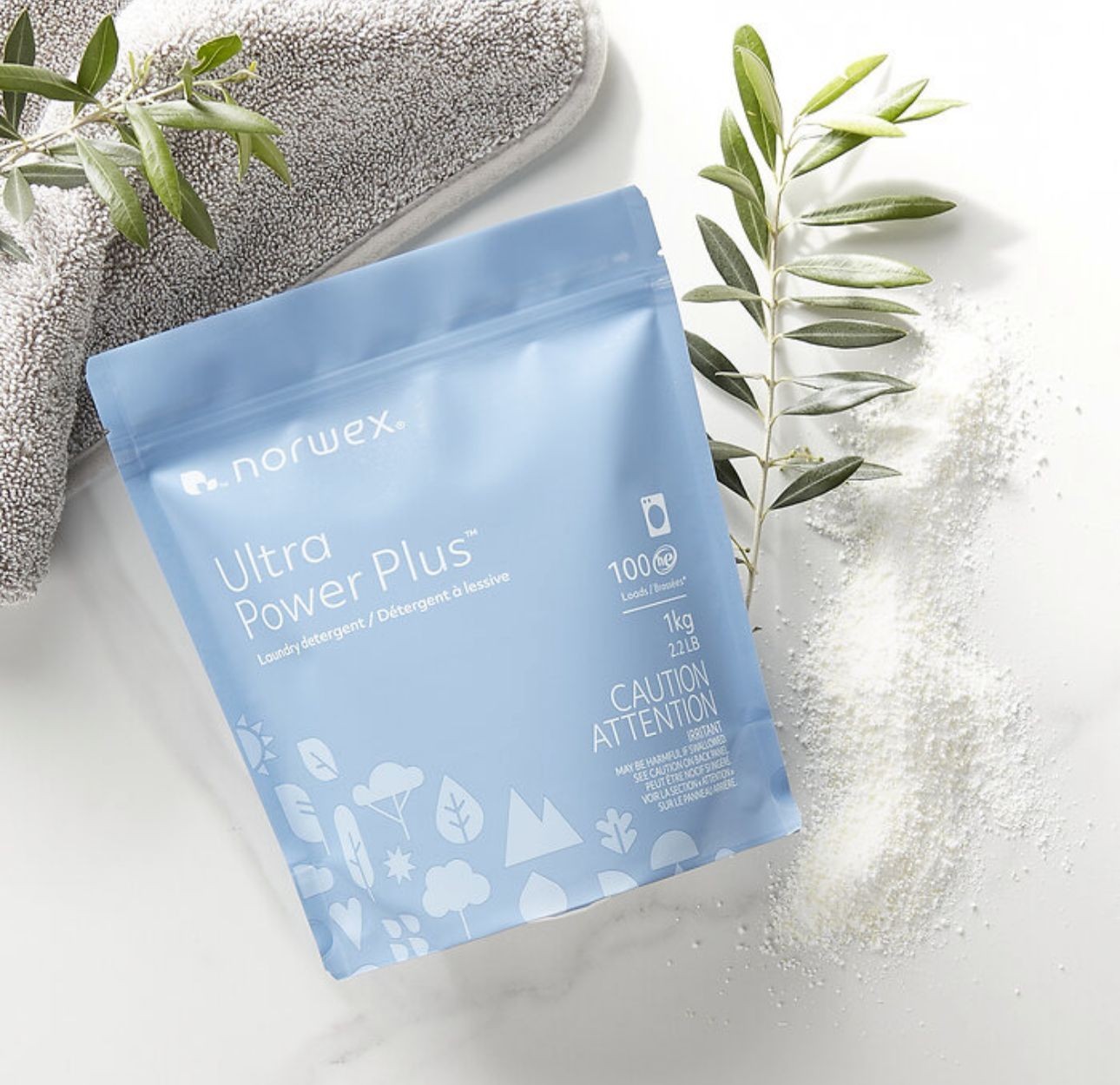 Norwex Ultra Power Plus Laundry Detergent, Pack of 5 – 2.2lb/ea Free Shipping