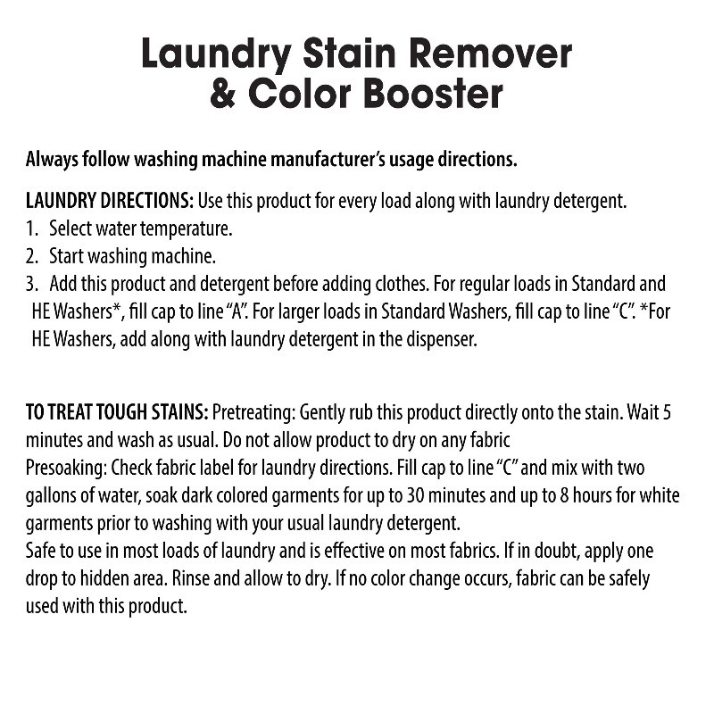 Great Value Laundry Stain Remover & Color Booster, 88 Ounce