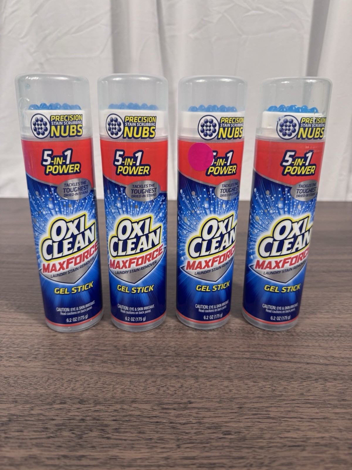 4 OXI CLEAN 6.2 Oz MaxForce 5 In 1 Power Laundry Stain Remover GEL STICK NEW