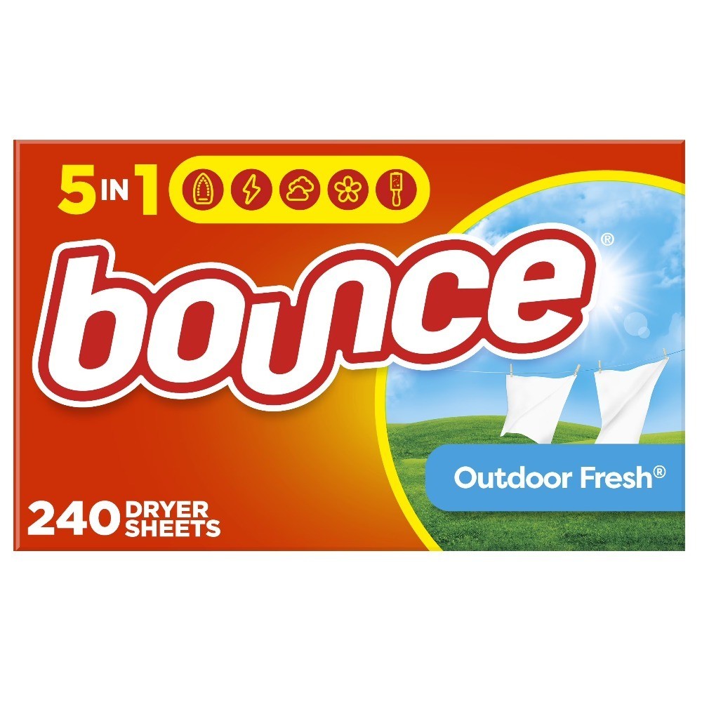 Fabric Softener Dryer Sheets Outdoor Fresh Scent 240 Count Large Pack