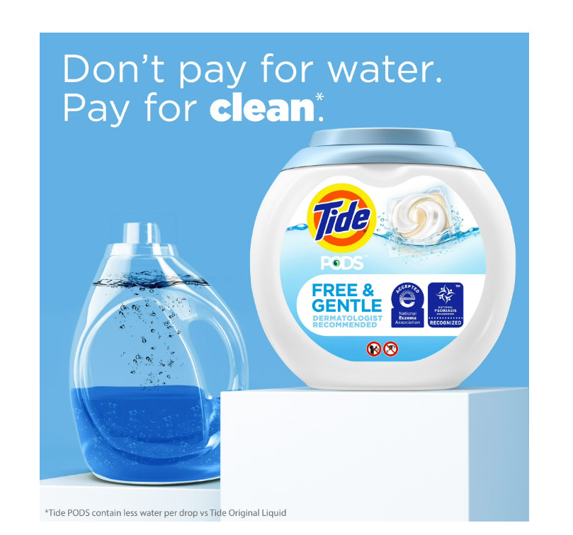 Tide PODS Free & Gentle Laundry Pacs 112ct