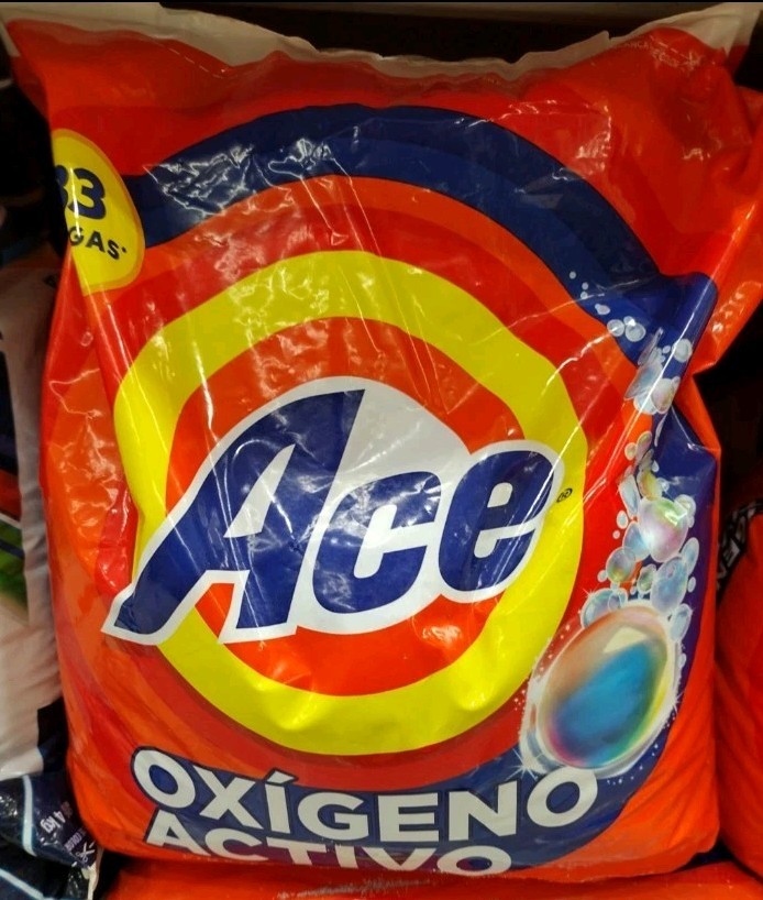 ACE POWDER DETERGENT ( DETERGENTE POLVO ) – BIG BAG OF 127 OZ (3.6 KILOS).
