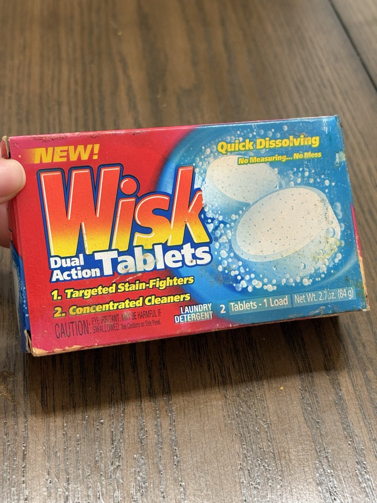 Wisk Laundry Detergent Dual Action Tablets Laundry Detergent 2 Pack New Prop