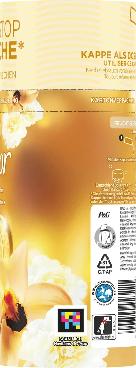 Lenor Laundry Perfume Golden Orchid 3x 160g 12WL Non Stop Long Freshness