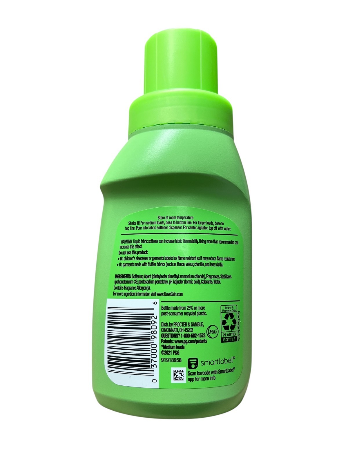 Gain Laundry Detergent Original 10 fl oz x3, HE Compatible, Fresh Scent, 6 Loads