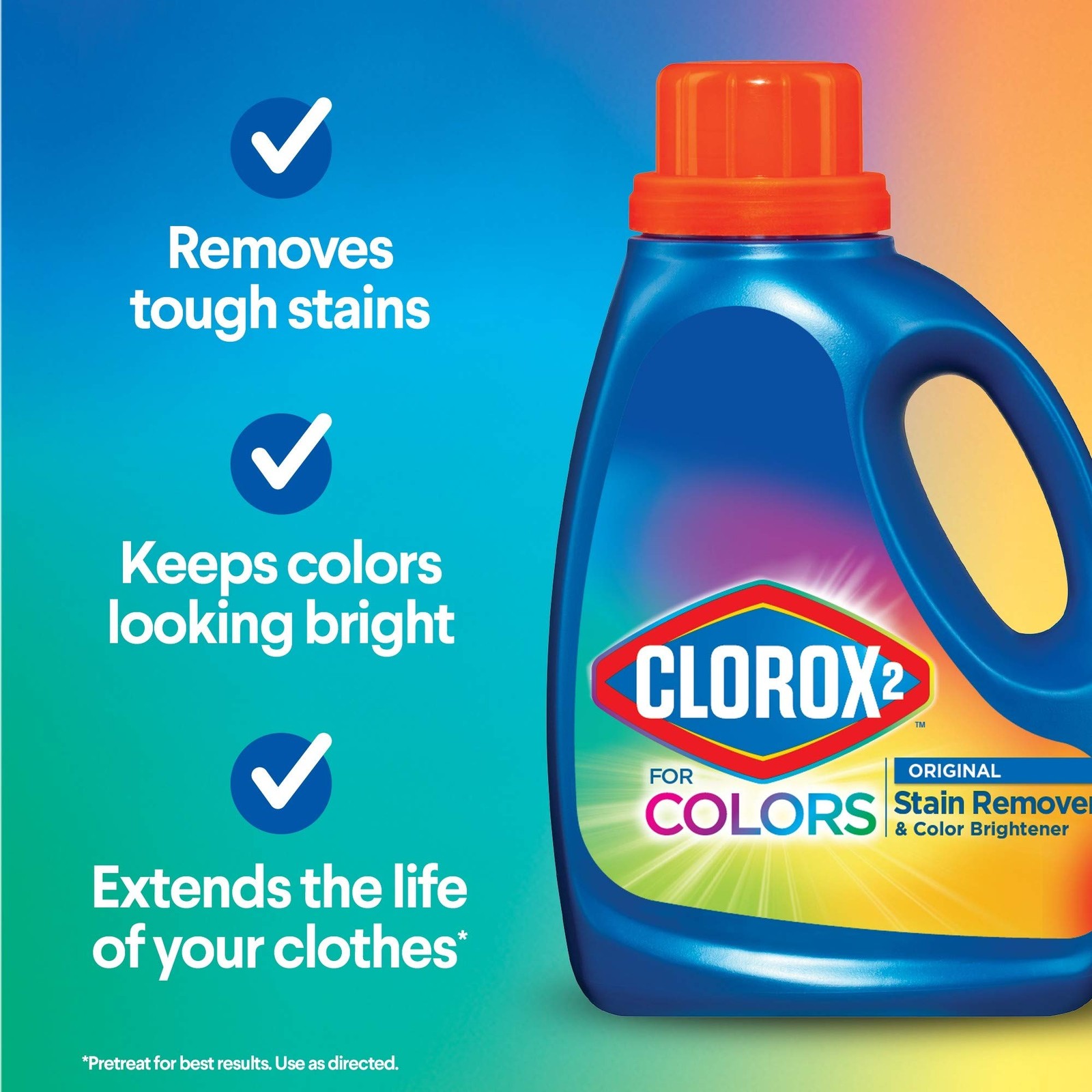 for Colors – Stain Remover and Color Brightener, 22 Ounces (Packaging May Vary)