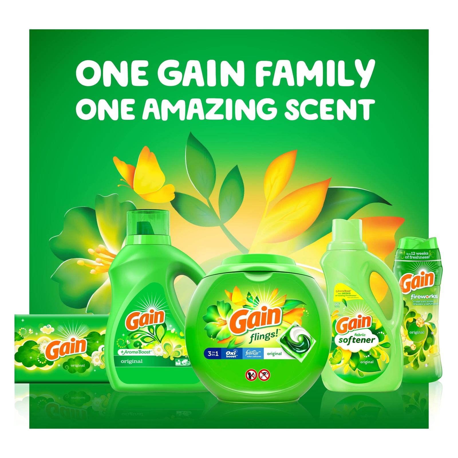 Gain Fireworks In Wash Laundry Scent Booster Beads 12 Weeks Freshness