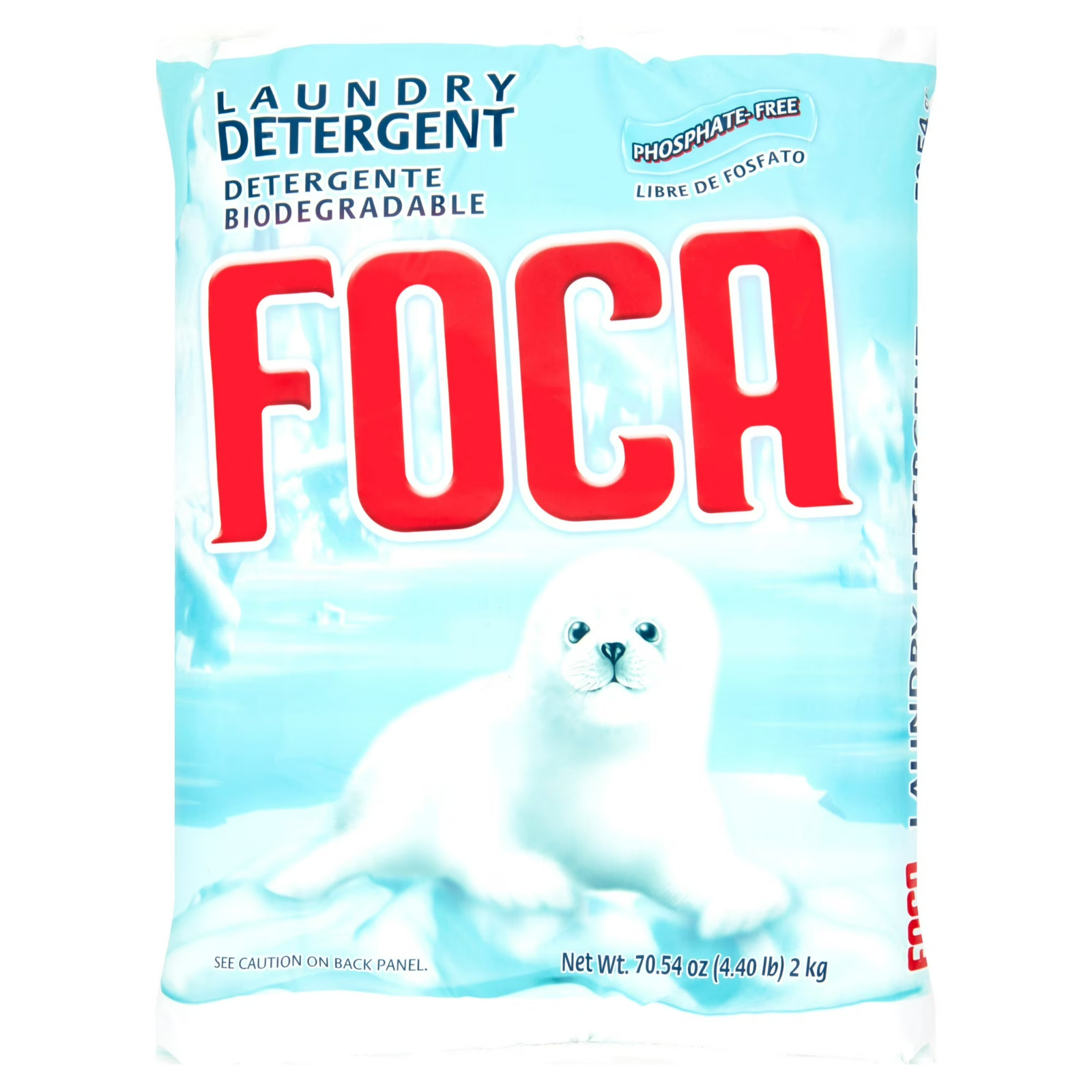 Foca Laundry Detergent, Household Use, All Ages, Biodegradable & Phosphate-Free,