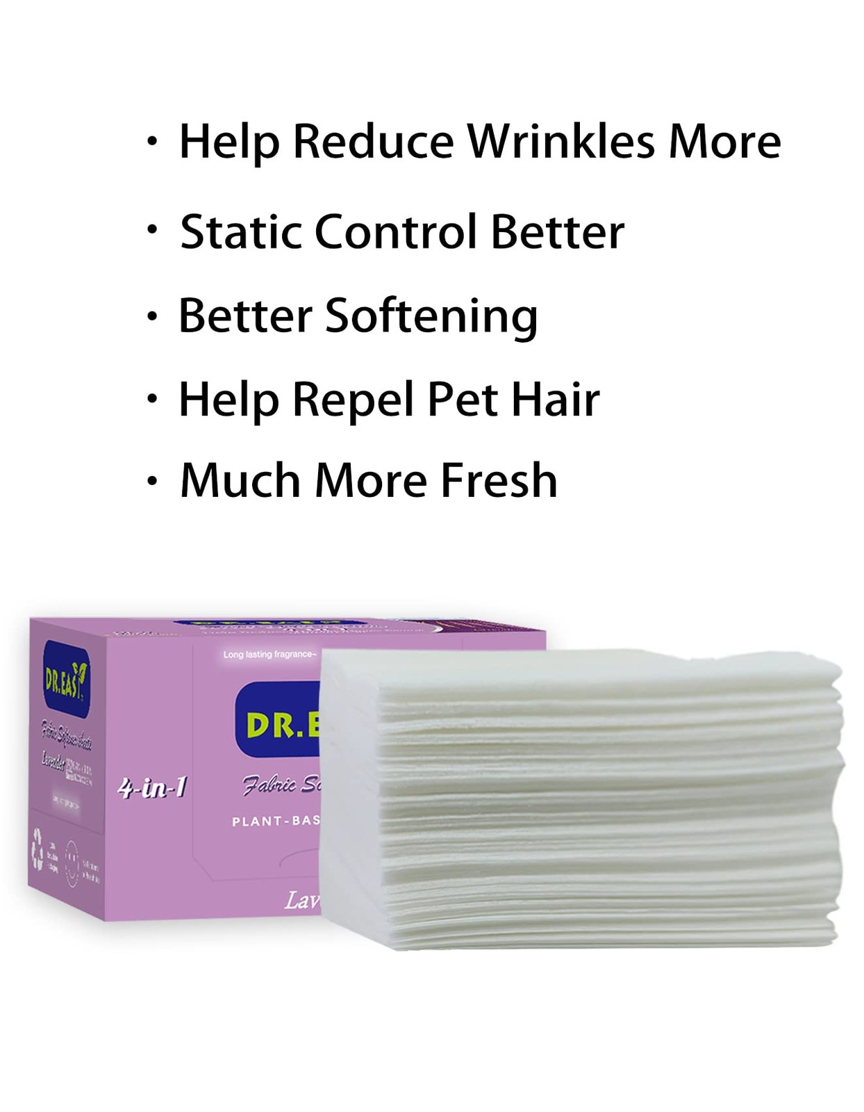 Dryer Sheets Plant Based Formula 252 Ct Fabric Softener sheets for Laundry Laven