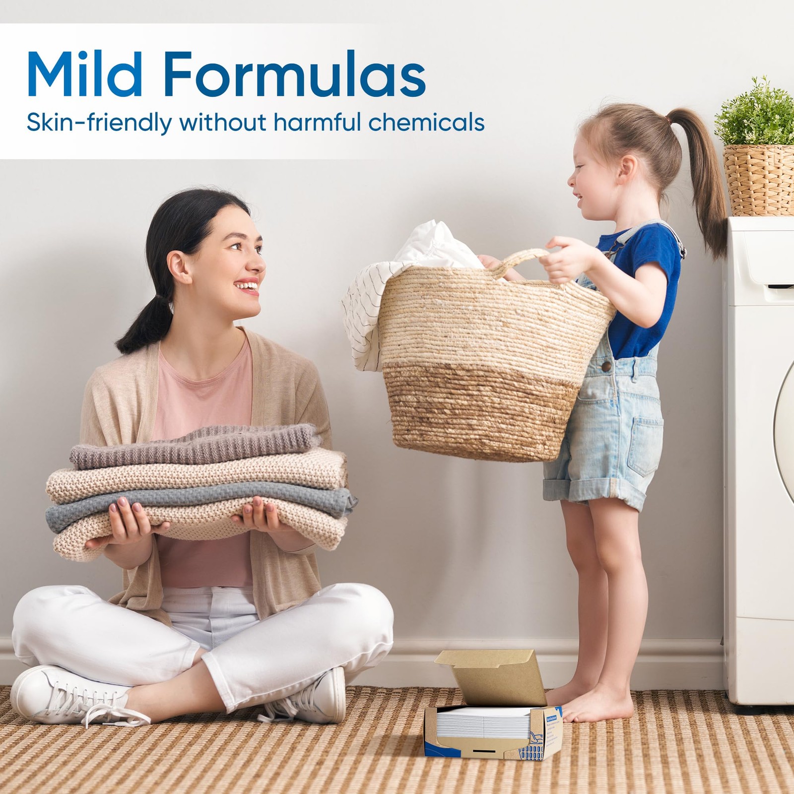 Fragrance Free Laundry Detergent Sheets Travel Eco-friendly 300 Loads Fisroa