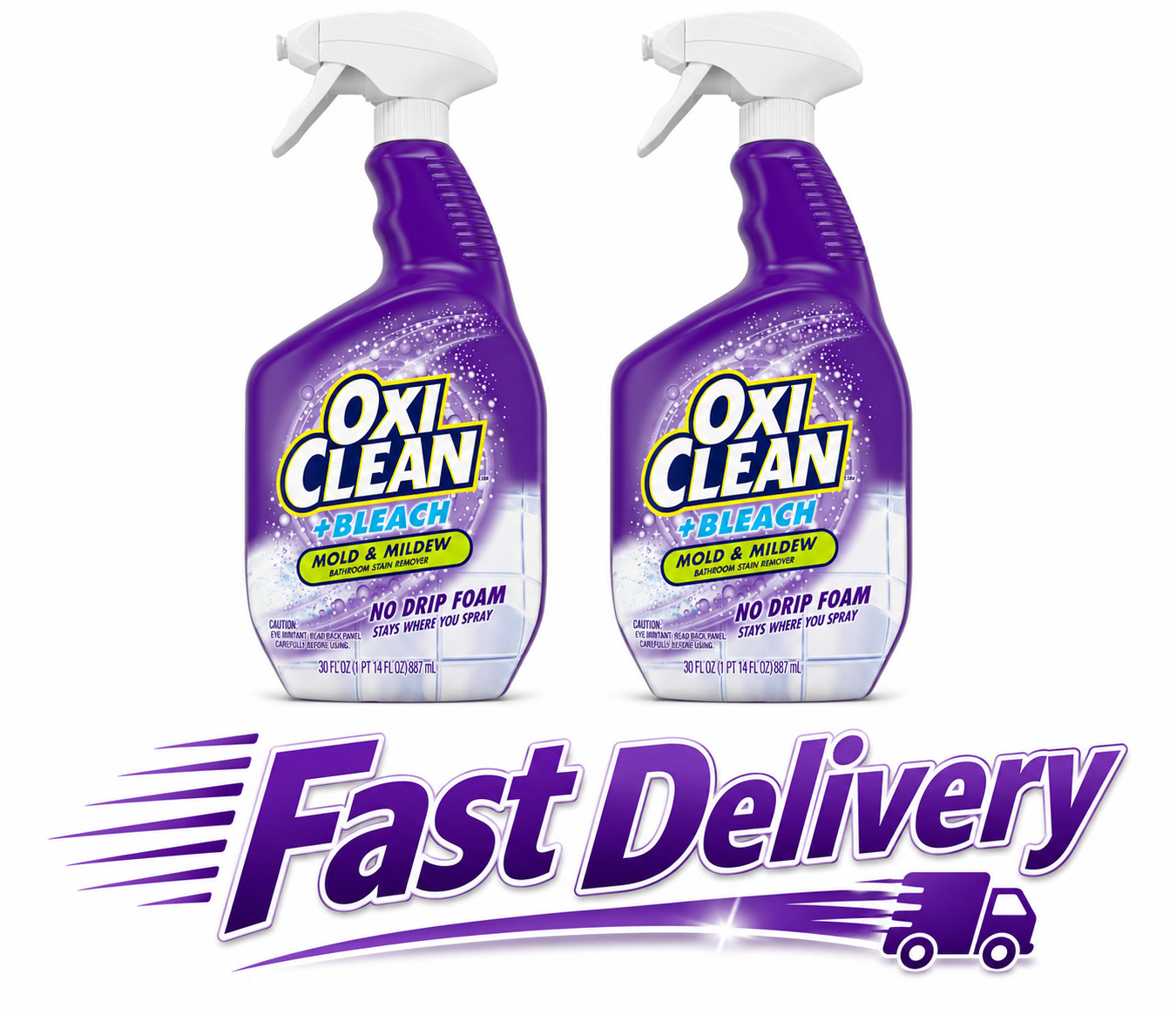 OxiClean plus Bleach, Bathroom Stain Remover 30 oz. (Pack of 2)