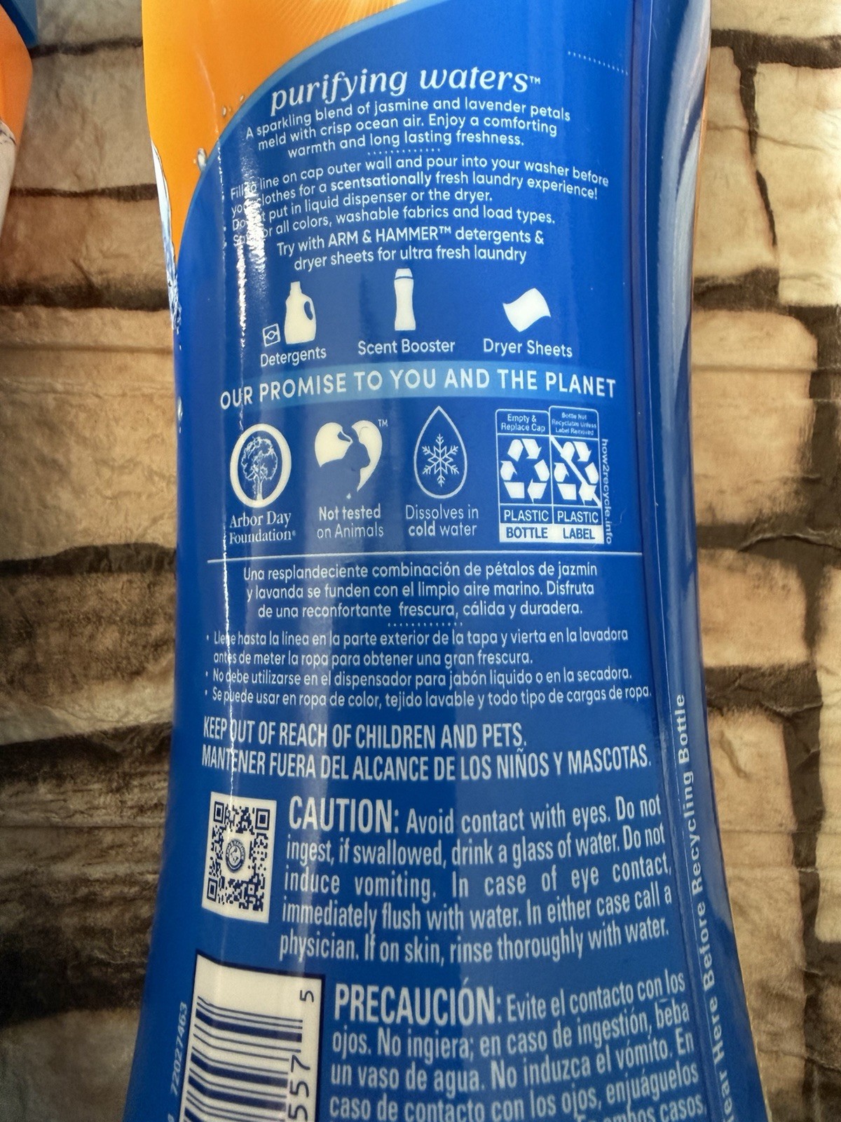 (2) Arm & Hammer Clean Scentsations in-Wash Scent Booster Purifying waters