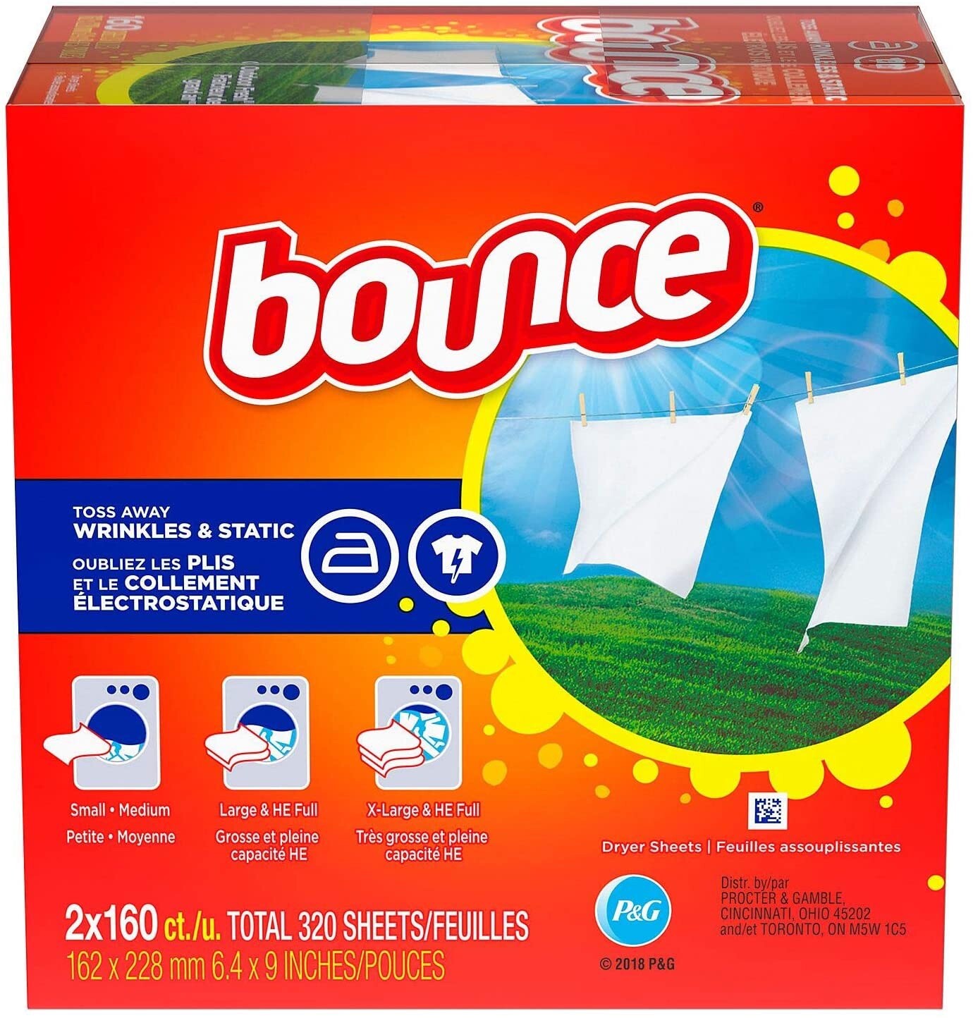 Bounce Fabric Softener and Dryer Sheets, Outdoor Fresh, 320 CT BEST DEAL