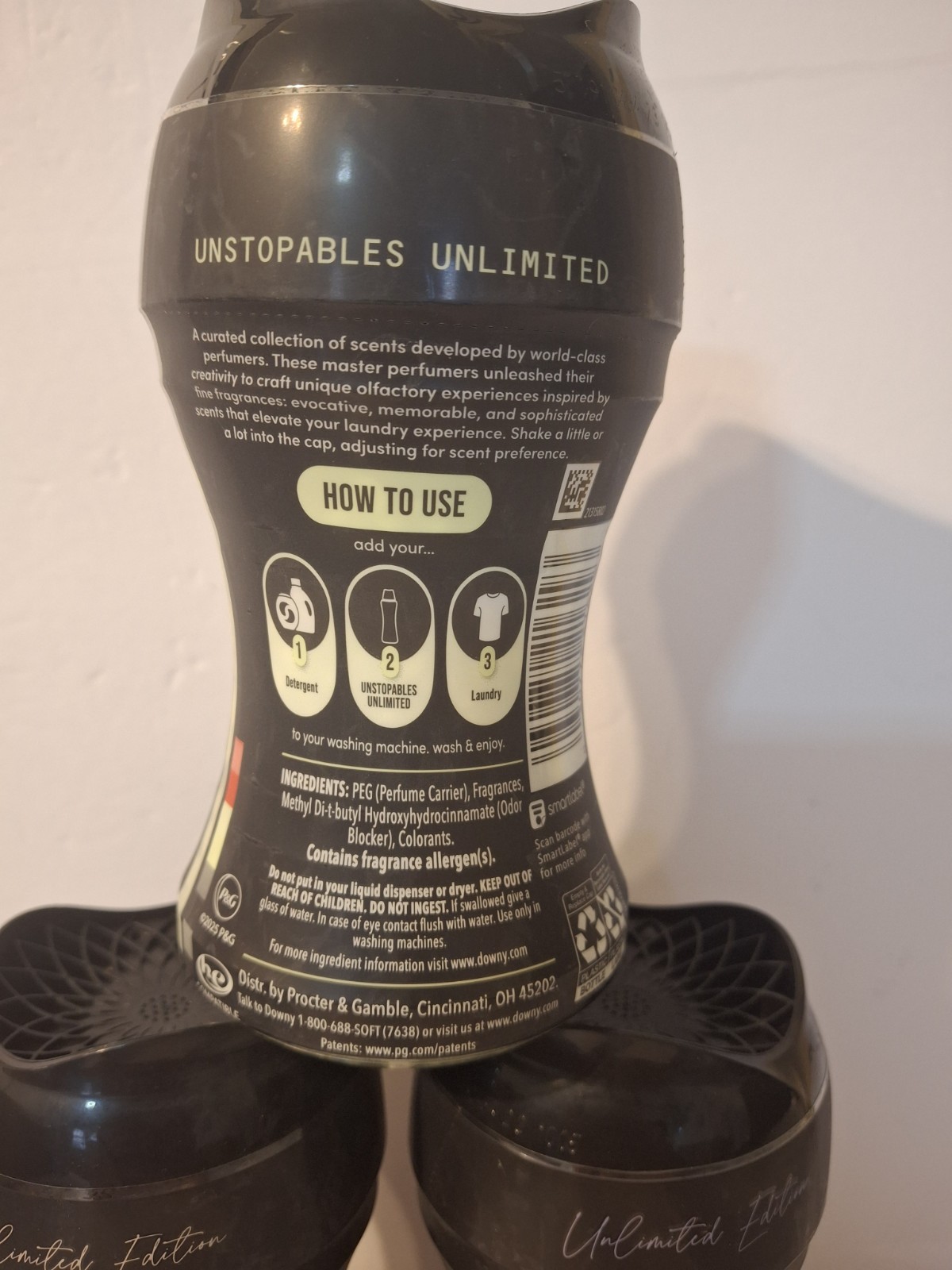 Downy Unstopables Unlimited Collection Beads 4.8 O oz In-Wash Fine- 3 Pack