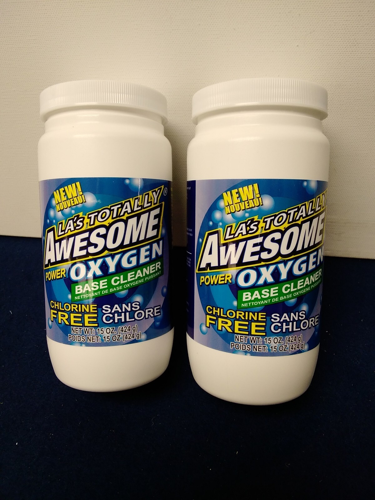 LA’s Totally Awesome Power Oxygen Base Cleaner Powder Set of 2 Each 15 Oz