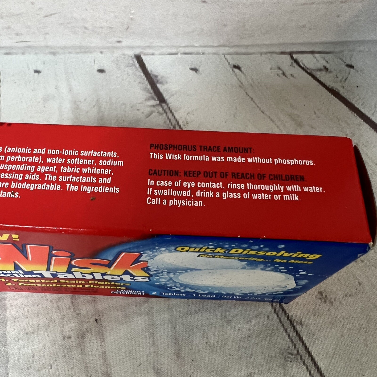 Vintage WISK Laundry Tablets 2000 Sample 2 Box
