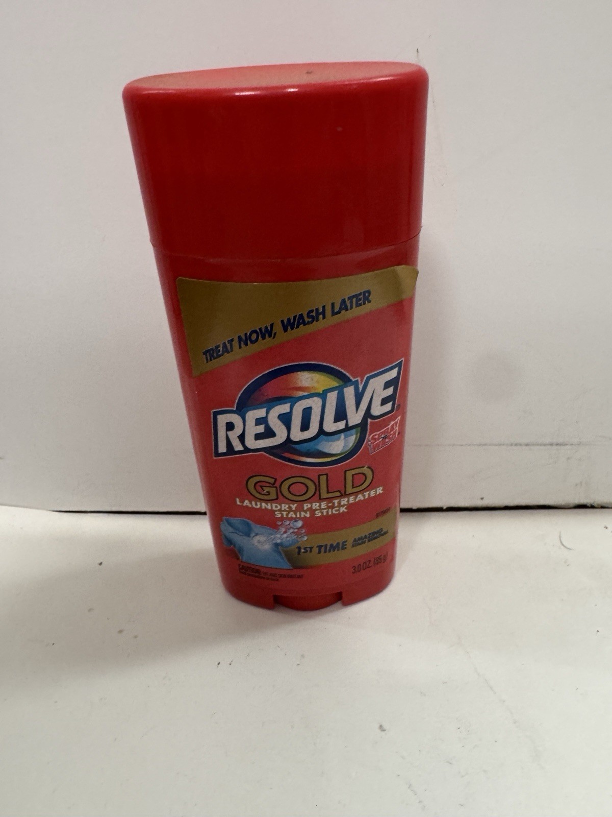 Resolve Gold Laundry Pre Treater Stain Stick 3 Oz