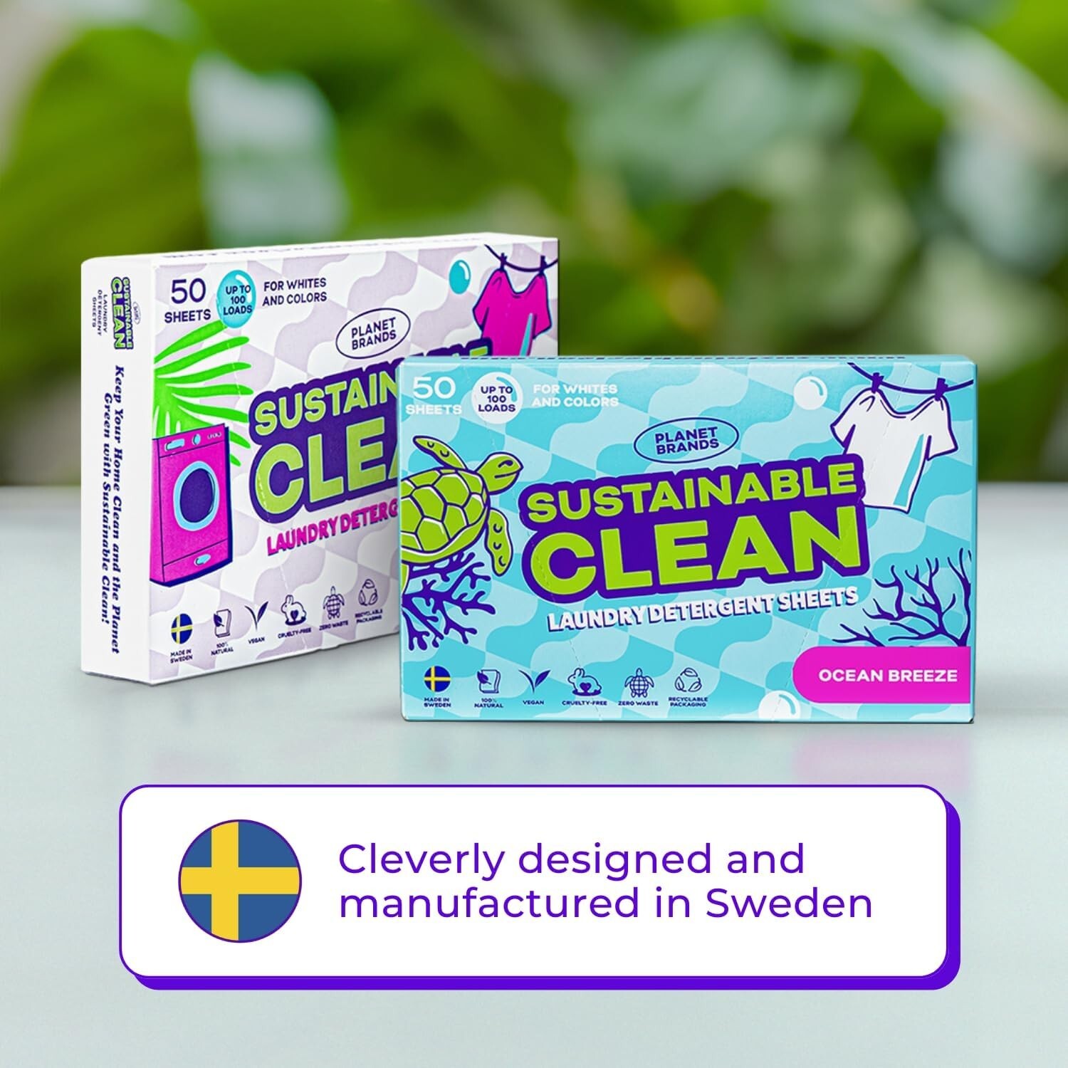 Laundry Detergent Sheets – Made in Sweden, Up to 100 loads 50 Sheets, Sustainabl