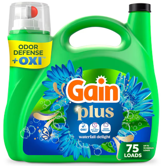 Gain Plus Waterfall Delight HE Laundry Detergent 75 Loads 99 -fl oz
