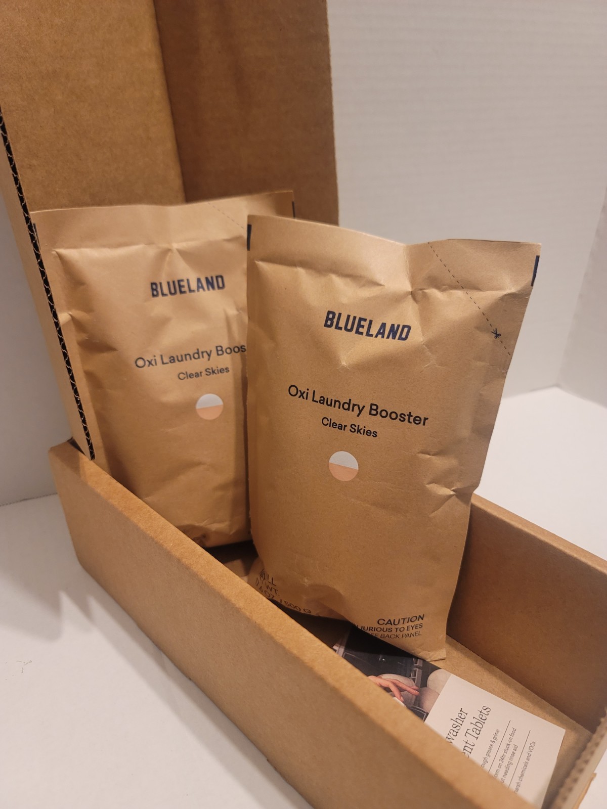 Blueland Oxi Laundry Booster Refill Pouch, Clear Skies 17.6 oz NEW 2 Pack