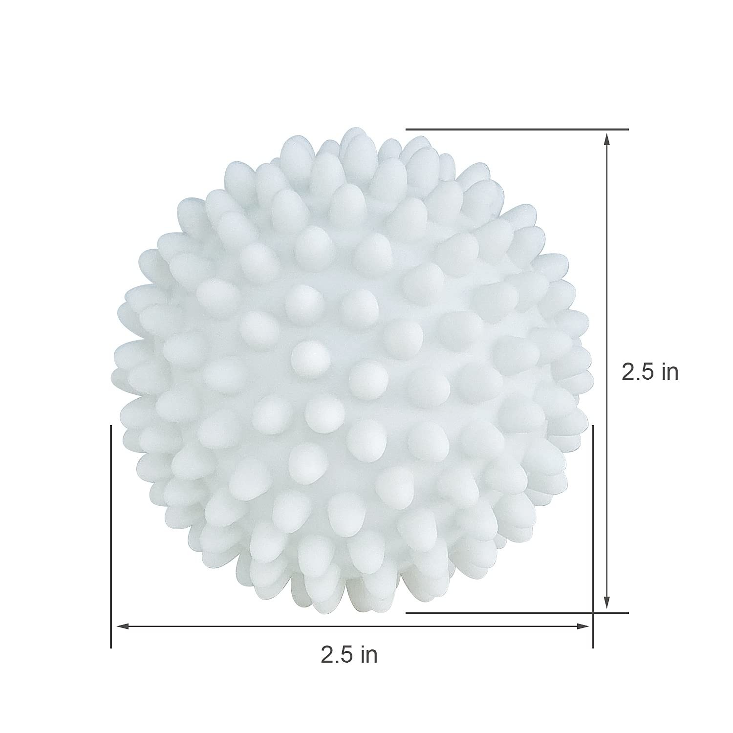 Dryer Balls 4 Pack – Non-Toxic Reusable Dryer Balls (White)