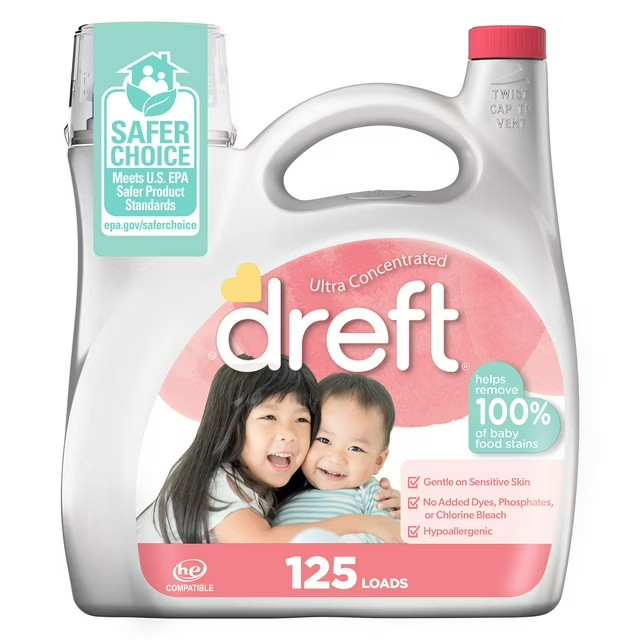 Dreft Baby Liquid Laundry Detergent, 125 loads, 170 fl. oz