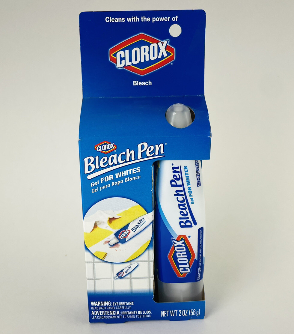 Clorox Bleach Pen Gel For Whites, Dual Tips, New In Package