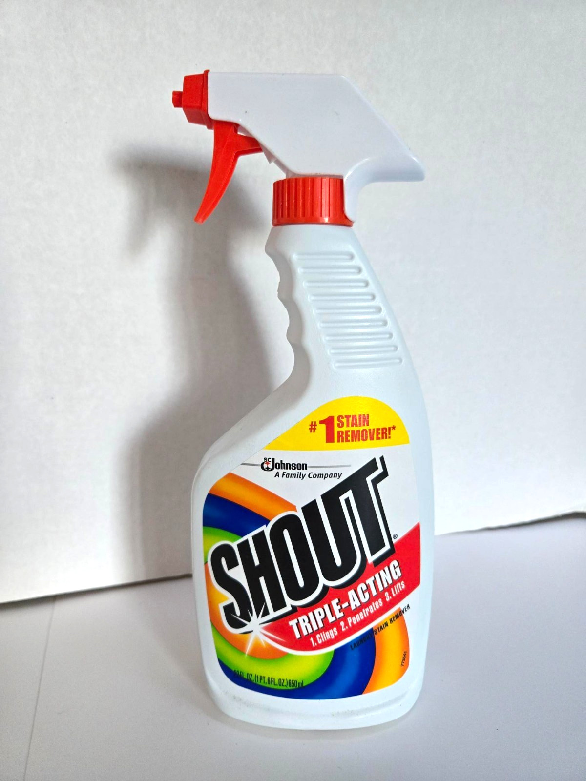2000’s 2011 Shout Stain Remover Cleaner Full Size 22 Oz.